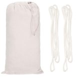 Dupla függőágy 200x150cm kerti hintaszék 200kg krém