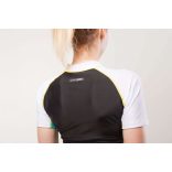 Női SUP felső ALLUV BLUE+BLACK+WHITE,  AQUA MARINA