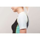 Női SUP felső ALLUV BLUE+BLACK+WHITE,  AQUA MARINA