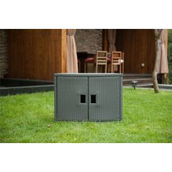 MSpa Rattan hatású tároló szekrény