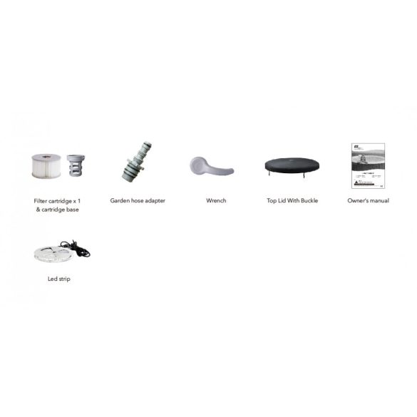 MSpa CONFORT STARRY C-ST062 felfújható pezsgőfürdő 6 szem. jacuzzi + Led