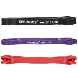 Fitness erősítő gumiszalag Springos 3 x 210 cm