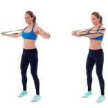 Fitness erősítő gumiszalag Springos 3 x 210 cm