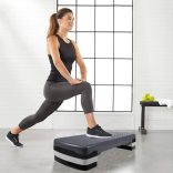 AEROBIC STEPPER - ÁLLÍTHATÓ MAGASSÁGÚ szürke fekete