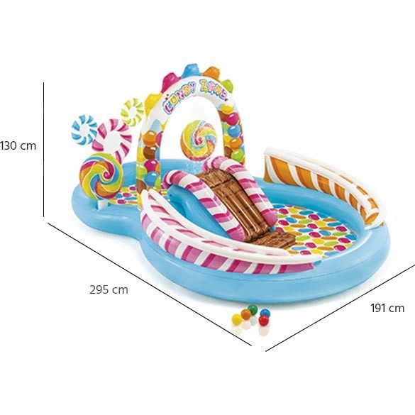 Candy Zone Play Center  Felfújható vízi játszótér " cukorkából "