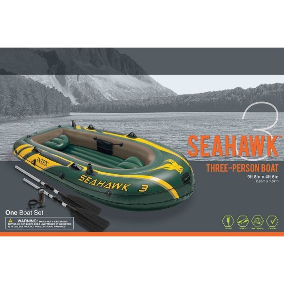 Intex  Seahawk 3 set  gumicsónak horgászcsónak 360kg