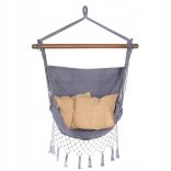 Brazil függőszék párnákkal szürke