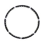 HULA HOOP MASSZÁZS KARIKA 85 CM FEKETE MAGNETIC