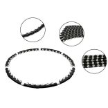 HULA HOOP MASSZÁZS KARIKA 85 CM FEKETE MAGNETIC