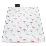 PIKNIK STRAND takaró 130X170cm KEMPING SZŐNYEG Flamingó